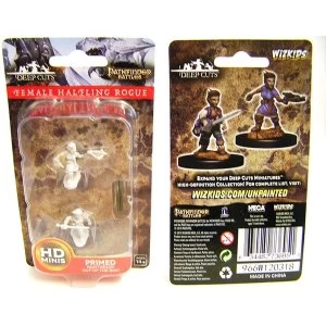 Pathfinder Deep Cuts Unpainted Miniatures - Female Halfling Rogue