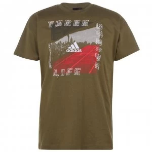 adidas adidas ID Photo T Shirt - RAW KHAKI