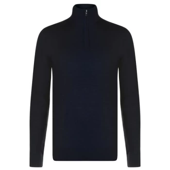 Howick Merino Funnel Neck Jumper - Navy