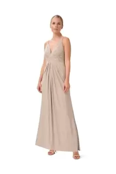 Metallic Jersey Gown