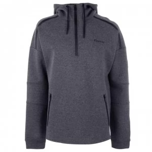 Firetrap Biker Over The Head Hoodie - Charcoal Marl