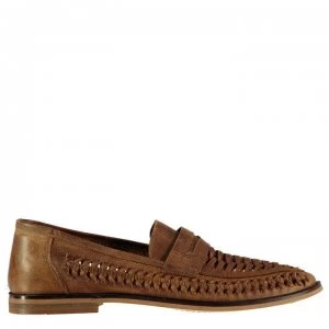 Firetrap Marrone Woven Mens Loafers - Tan