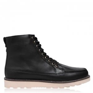 Farah Vintage Pantego Boots - Black Leather