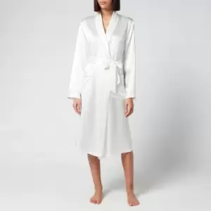 Lunar Silk Robe - Pearl White - L-XL