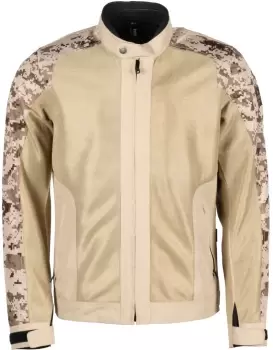 Helstons Stoner Mesh Motorcycle Textile Jacket, beige, Size XL, beige, Size XL