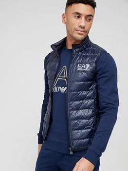 EA7 Emporio Armani Core ID Logo Padded Gilet - Navy Size M Men