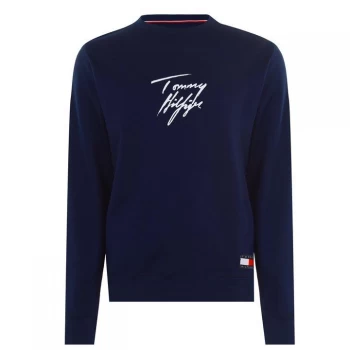 Tommy Bodywear Signature Track Sweatshirt - Navy Blazer