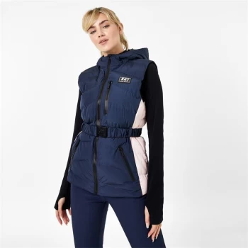 Jack Wills Ski Colour Block Gilet - Navy/Pink