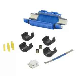 Wiska Shark Gel Insulated Joint with Terminal Block & Earth Bonding Kit Blue - SH6802AW