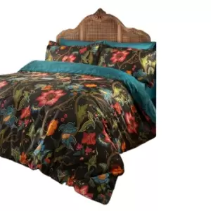 Riva Paoletti Botanist Duvet Cover Set (Single) (Black/Multicoloured)