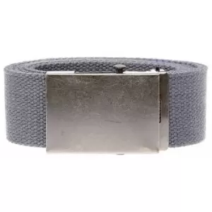 Duke Mens Kingsize Edward Plain Webbing Belt (3XL) (Charcoal)