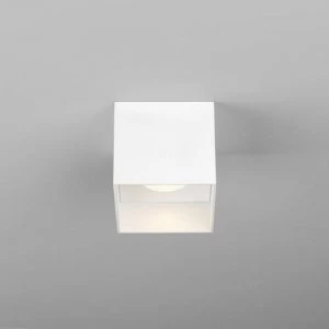 LED 1 Light Square Surface Mounted Downlight Matt White