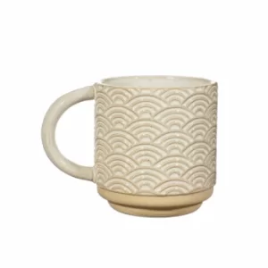 Sass & Belle Japandi Seigaiha Wave Pattern Mug