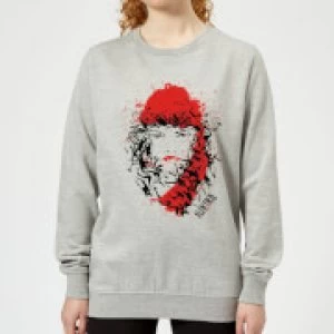 Marvel Knights Elektra Face Of Death Womens Sweatshirt - Grey - XS