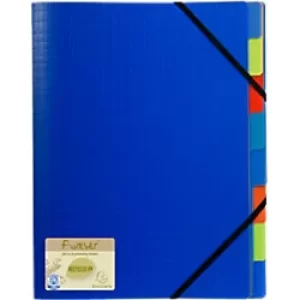 Forever Multipart File Harmonika PP A4, 8 Sections, Blue, Pack of 5