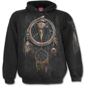 Voodoo Catcher Mens Small Hoodie - Black