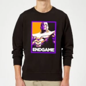 Avengers Endgame Thanos Poster Sweatshirt - Black - XL