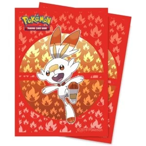 Ultra Pro Pokemon Sword and Shield Galar Starters Scorbunny Deck Protector 65 Sleeves