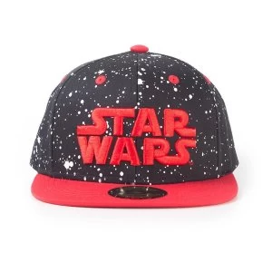 Star Wars - Red Space Unisex Snapback Baseball Cap - Black/Red