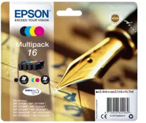 Epson Pen and Crossword 16 Black And Tri Colour Ink Cartridge