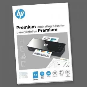 HP Premium Laminating Pouches A4 250 micron Pack 50 9125 61289LM