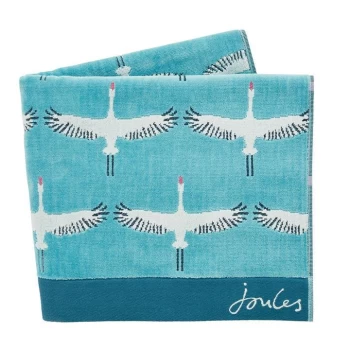 Joules Heron Geo Towel - Turquoise