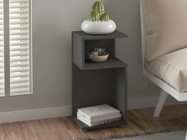 Seconique Naples Grey Side Table