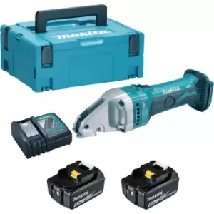 Makita DJS161 18v LXT Cordless Metal Straight Shear 2 x 5ah Li-ion Charger Case