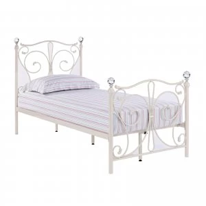 Other Florence White Single Bed METAL