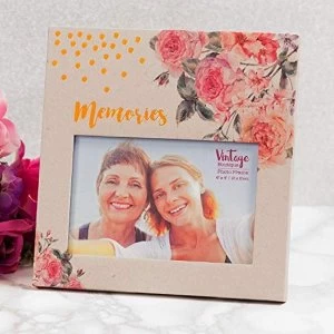 6" x 4" - Vintage Boutique Floral Paperwrap Photo Frame