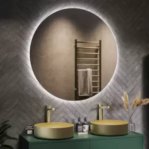 Round LED Bathroom Mirror with Demister 1000mm - Luna