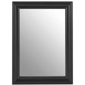 Premier Housewares - Henley Black Wooden Framed Wall Mirror