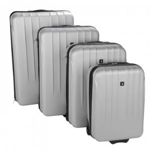 Kangol Hard 2Pcs Set Silver Suitcase