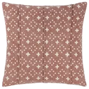 Helm Organic Look Cotton Cushion Pecan, Pecan / 50 x 50cm / Polyester Filled