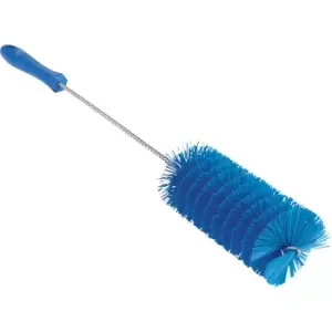 Vikan Pipe brush with handle, medium, Ø 60 mm, pack of 15, blue