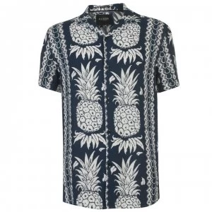 Guess Hawaiian Shirt - Blue PMW7