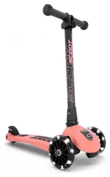 Scoot and Ride Highwaykick 3 LED Folding Tri-Scooter - Peach