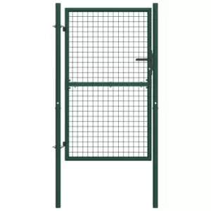 Vidaxl Fence Gate Steel 100X150cm Green