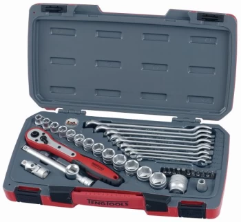 Teng Tools T3840 40pc 3/8" Drive Socket, Bit, Accessories & Spanner Set