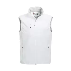 Clique Mens Basic Softshell Gilet (XS) (White)