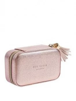 Ted Baker Mini Jewellery Case - Metallic Pink, One Colour, Women