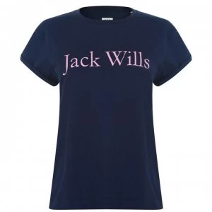 Jack Wills Forstal Heritage T-Shirt - Navy