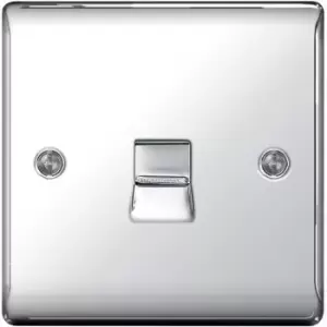 BG Nexus Metal Polished Chrome 1 Gang Telephone Socket - NPCBTS1