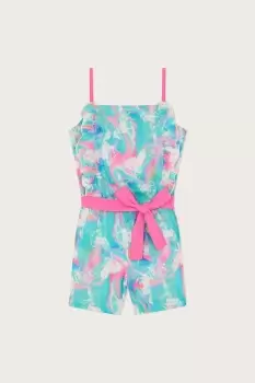 Marble Unicorn Frill Playsuit