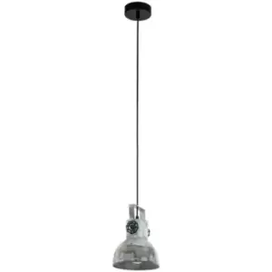 Barnstaple Dome Pendant Ceiling Light Black - Eglo