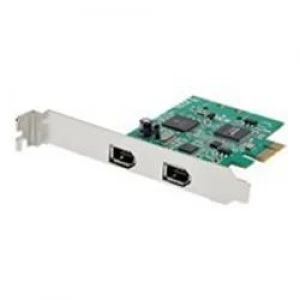 StarTech.com 2 Port PCI Express FireWire Card - 1394a Firewire