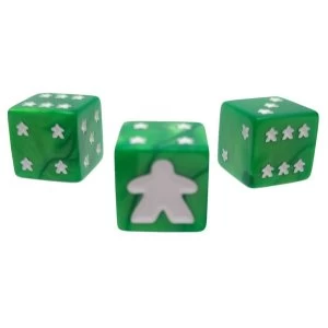 Meeple D6 Dice Set - Green