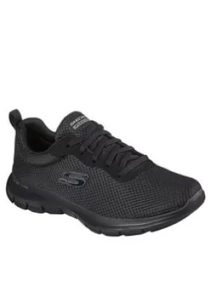 Skechers Flex Appeal 4.0 Trainers, Black, Size 3, Women