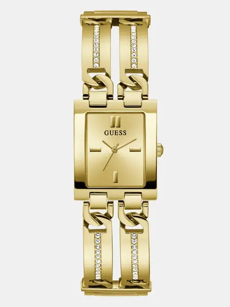 Guess Analogue Watch With Crystal Applique Detailing 15000133 Gold