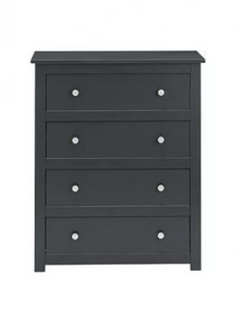 Julian Bowen Radley 4 Drawer Chest - Anthracite